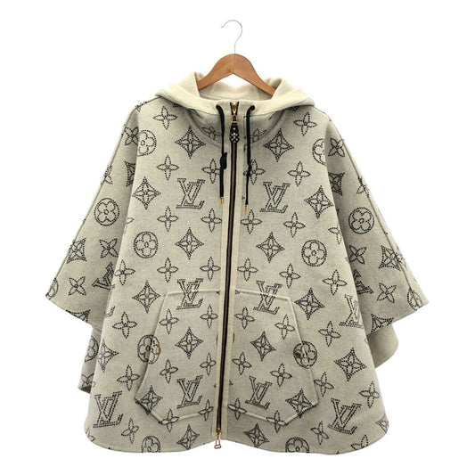 Louis Vuitton - 2023ss - Reversible Mahina Monogram Cape Hooded Poncho Coat -