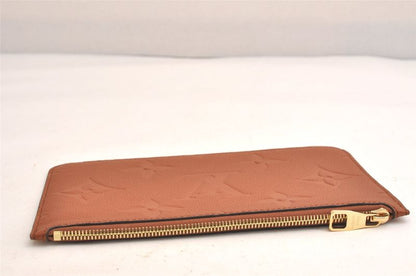 Louis Vuitton Monogram Empreinte Neverfull Pouch Wallet Brown LV 3394n