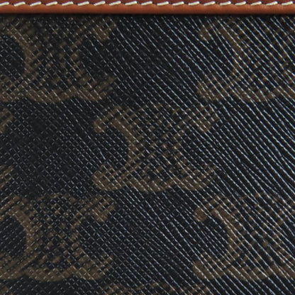 Celine 4m5032czj Cosmetic Lipstick Pouch Triomphe Canvas Leather Cosmetic Pouch