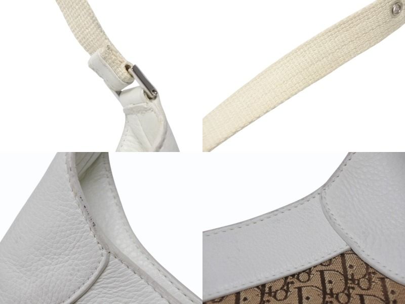 Dior Street Chic Trotter Bag Brown White Canvas — view 7