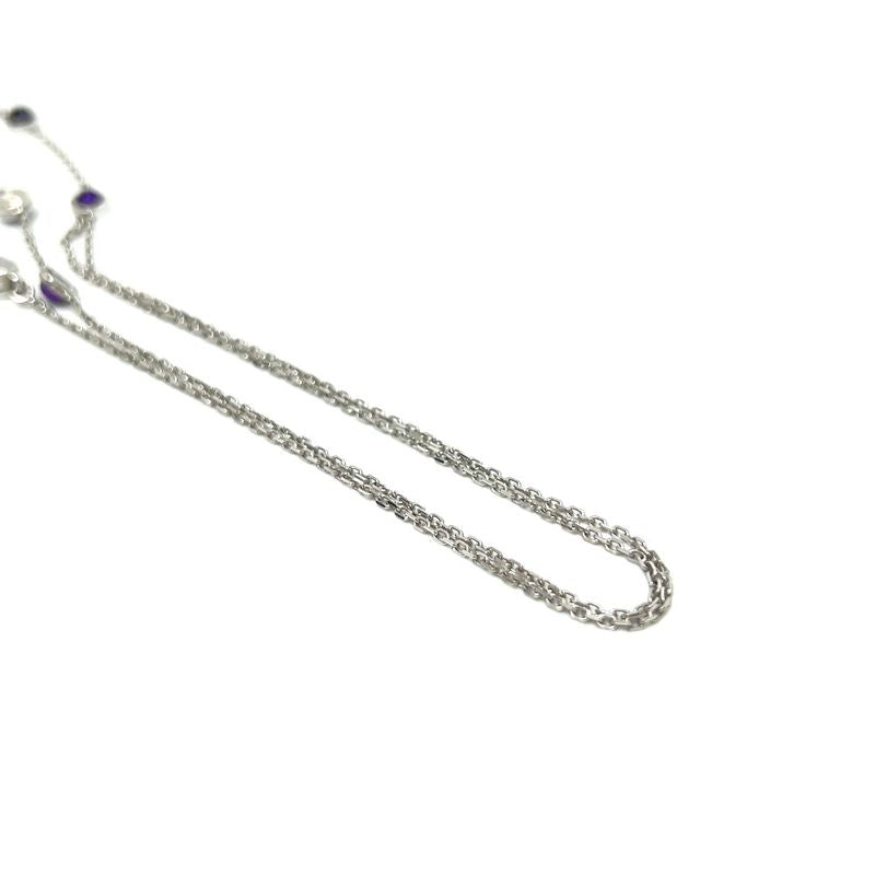 Gucci Necklace 18K White Gold Amethyst 18K White Gold Silver