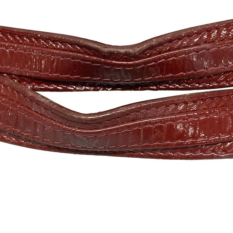 Dior/christian Dior Tote Bag Canage Stitch Red Leather