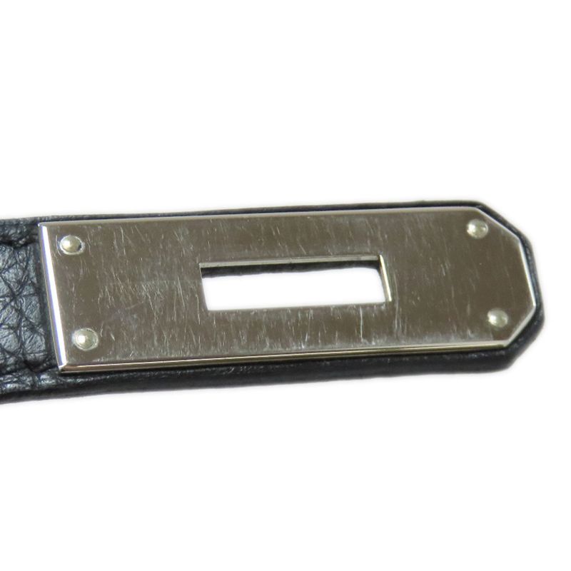 Hermes Birkin 40 Silver Hardware Handbag Taurillon Women