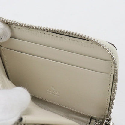 Gucci L Shaped Zipper Wallet GG Embossed 657571 Round Zipper Wallet Leather