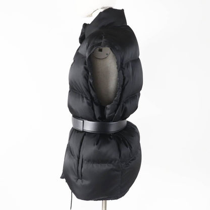 Prada 2023 29l805 Re-nylon 2-way Down Vest/down Jacket With Sleeve Sheep Fur