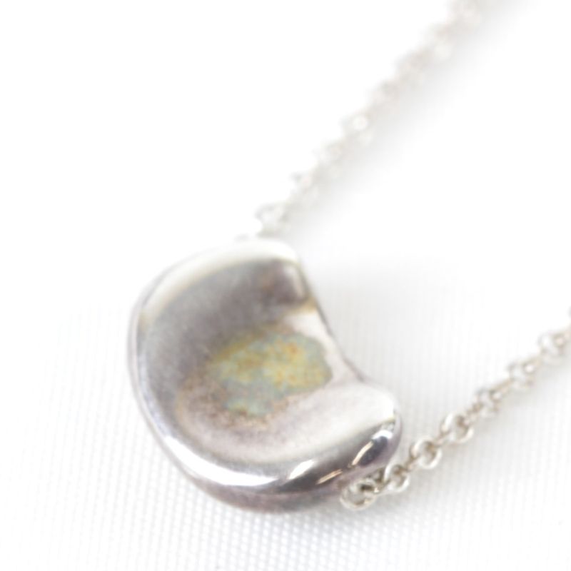 925 Silver Tiffany & Co Elsa Peretti Beans Necklace 28g