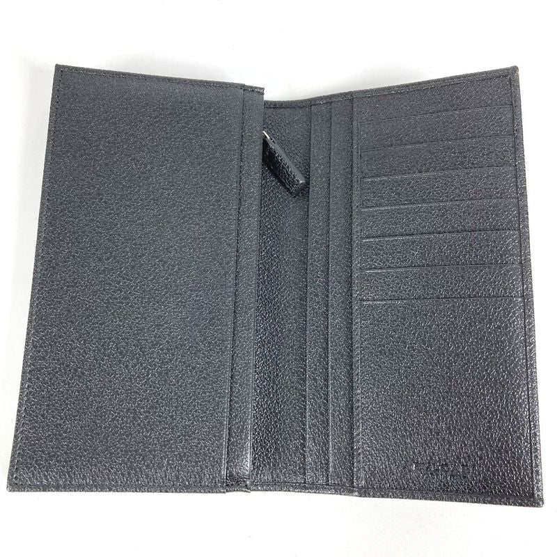 Bvlgari Bulgari Long Wallet Logo Mirelige Pvc/leather Black