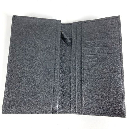 Bvlgari Bulgari Long Wallet Logo Mirelige Pvc/leather Black