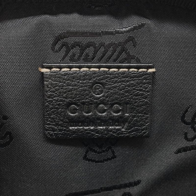 Gucci Waist Bag Body Bag 2WAY Leather 201846 Black Men's