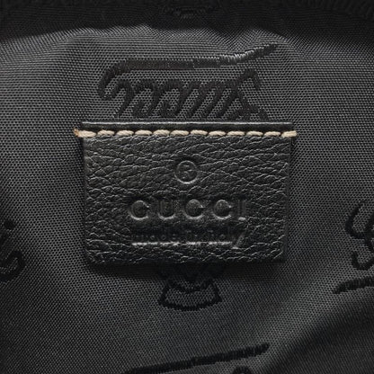 Gucci Waist Bag Body Bag 2WAY Leather 201846 Black Men's