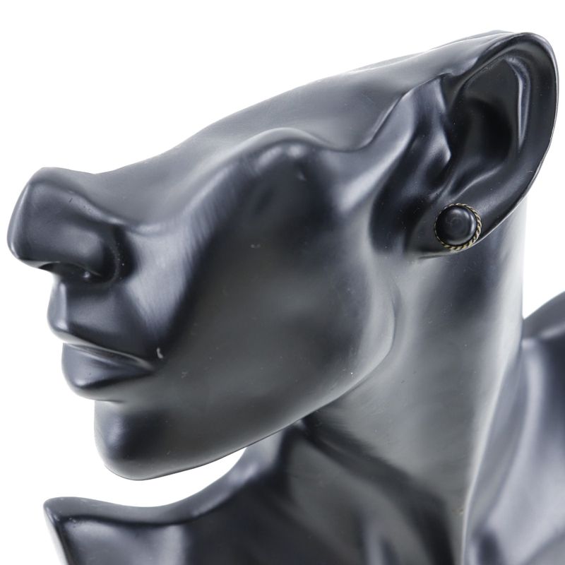 Chanel Coco Mark Metal Black 00A Ladies 2.6g Earrings