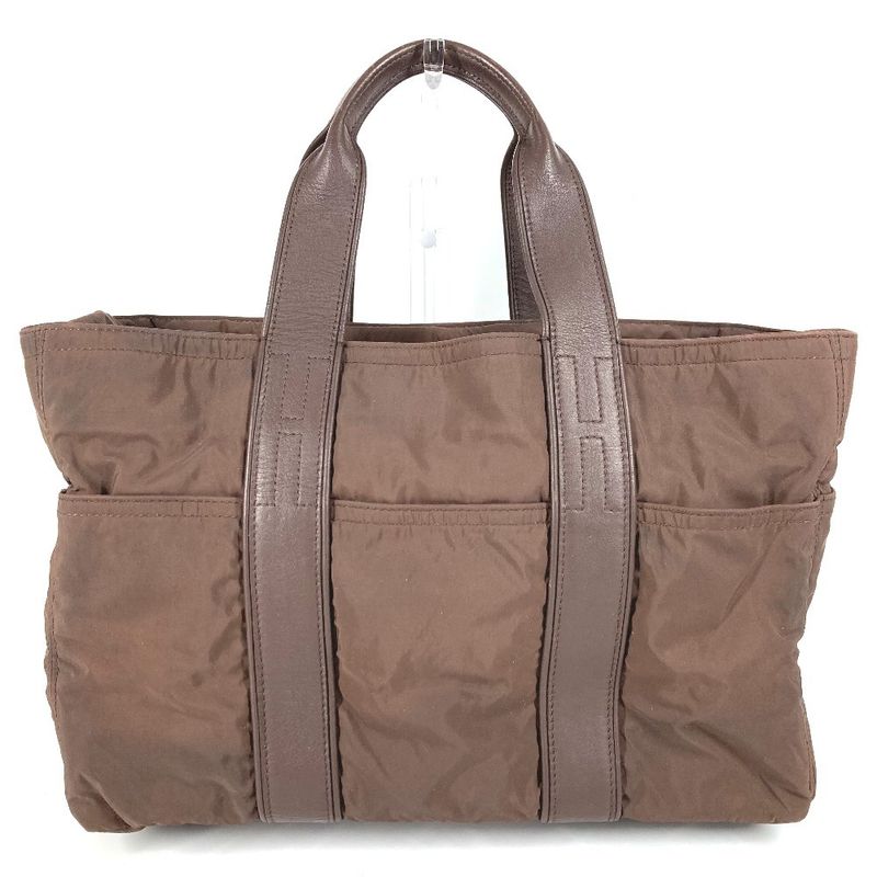 Hermes Handbag Acapulco Tote MM Tote MM Leather /nylon Brown