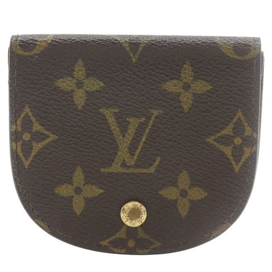 Louis Vuitton Porte Monnaie Gousset M61970 Monogram Canvas Brown Ct1004 Unisex