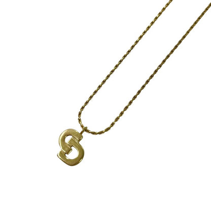 Christian DIOR Necklace Gold Plated Gold Plated CD Logo Gold
