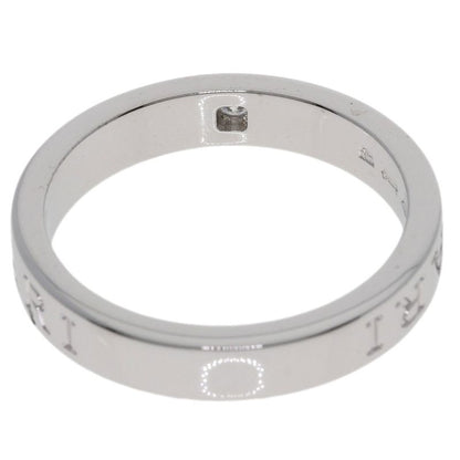 Bvlgari Bulgari Double Logo 1P Diamond Ring And Ring 18K White Gold Ladies