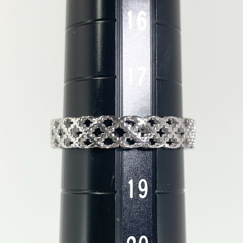 #19 Gucci Diamantissima 18K White Gold 750 Ring 24-2954