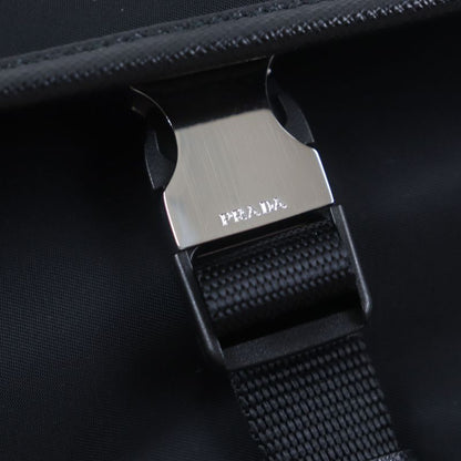 Prada 2vh133 Re-nylon Nylon Saffiano Leather Triangle Logo Triangle Plate