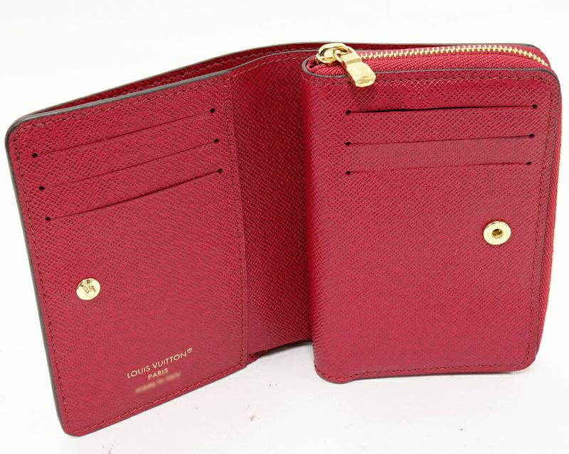 Louis Vuitton Round Zipper Fold Wallet With Change Pocket Monogram Fuchsia