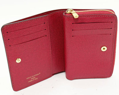 Louis Vuitton Round Zipper Fold Wallet With Change Pocket Monogram Fuchsia