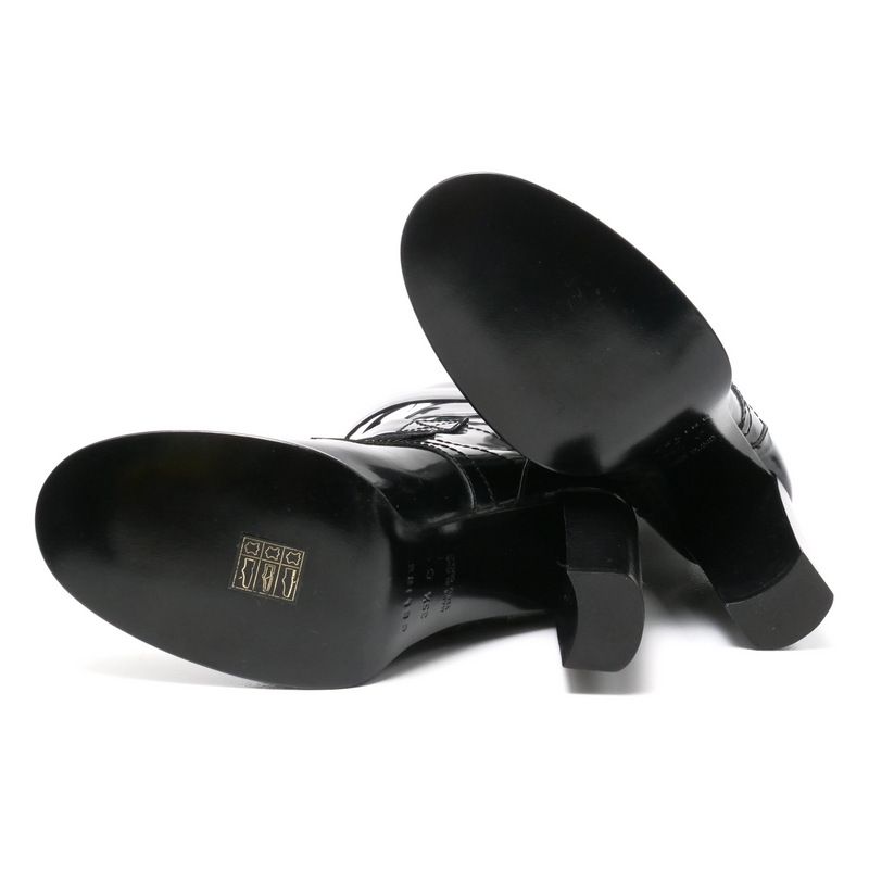 Celine Boots Size 35.5c Middle Boots Belt Shoes Made In Italy