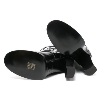 Celine Boots Size 35.5c Middle Boots Belt Shoes Made In Italy