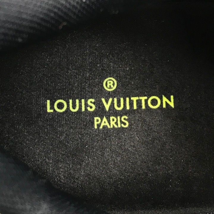Louis Vuitton Run Away Pulse Line Sneakers Shoes Black Yellow
