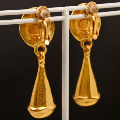 Chanel Swing/coco Mark Gold Plated 96P Ladies 29.8g Earring