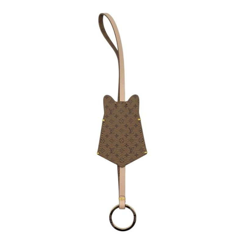Louis Vuitton Bag Charm LV Dog M02323 Monogram Flower Clesarm Beige Brown Louis
