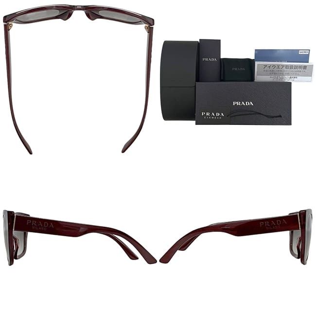Prada Sunglasses In Black Gradient Bordeaux Red