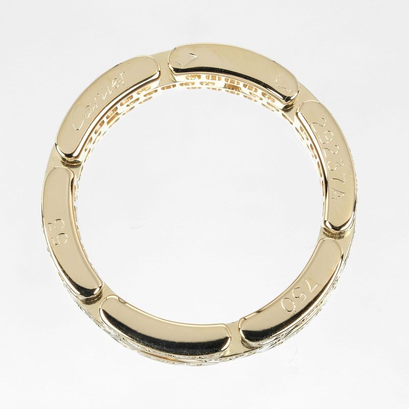 Cartier Maillon Panther 3-row 18K Yellow Gold And Fully Paved With Diamonds