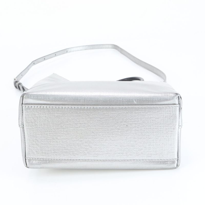 Balenciaga Shopping Tote XXS Leather 2WAY Shoulder Bag Crossbody Silver 597858