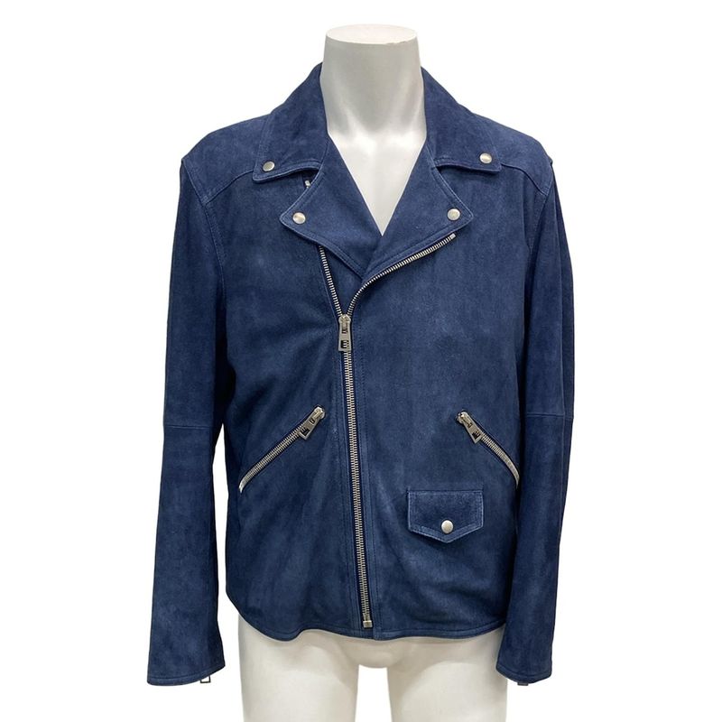Loewe Blouson Size 52 Mens - Navy Suede/17139352100/h1268318ar