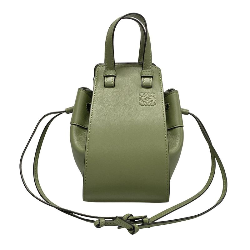 Loewe Handbag Hammock Drawstring Ring Bag Mini Khaki Drawstring Shape