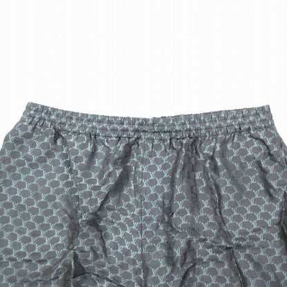 Louis Vuitton 24aw Jacquard Monogram Silk Plend Shorts Grey Size XL Men's