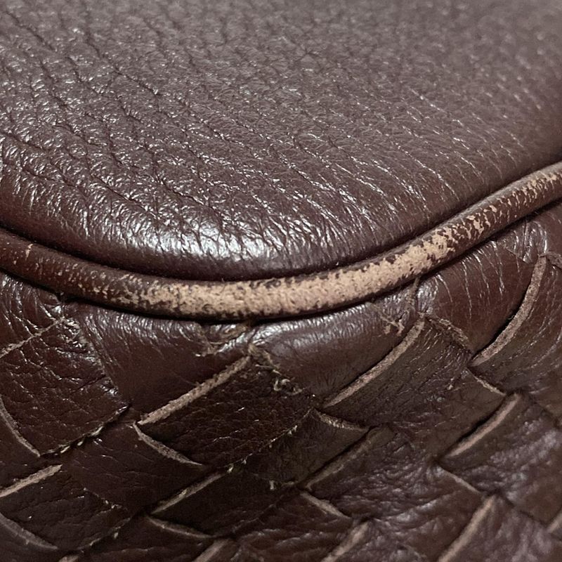 Bottega Veneta Shoulder Bag - Dark Brown Leather