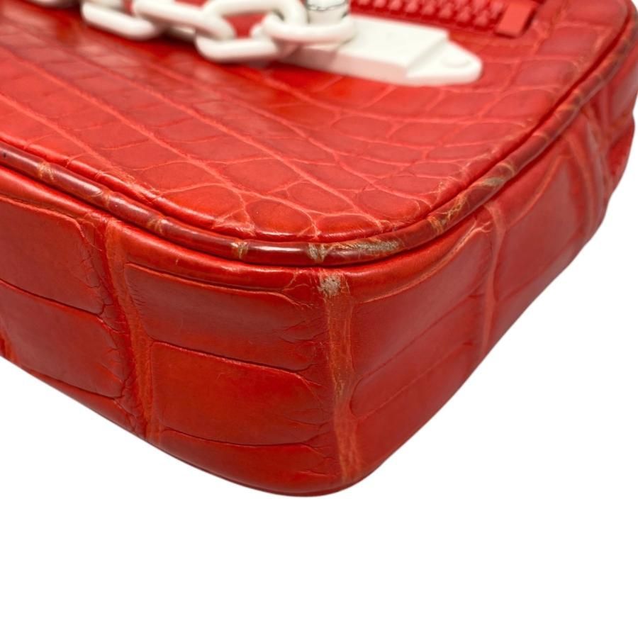 Louis Vuitton Pochette Volga N95772 Croc Red White Louis Vuitton
