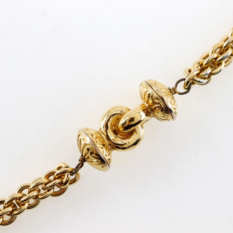 Chanel Long Vintage Gold Plated Ladies 144g Necklace