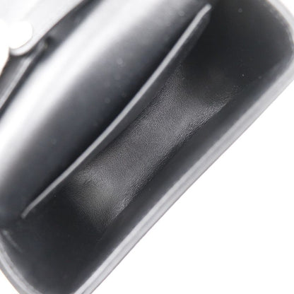 Celine Mini Triomphe 2WAY Clutch Leather X Sequins Black Ladies Shoulder Bag