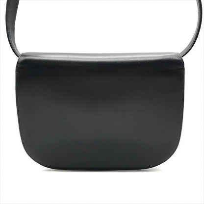 Cartier Sapphire Leather Gold Shoulder Bag Navy Purse