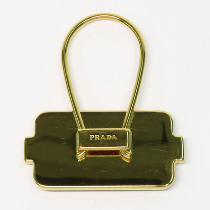 Prada Robot 1pp054 Bag Charm Sapphire Leather Metal Gold Hardware