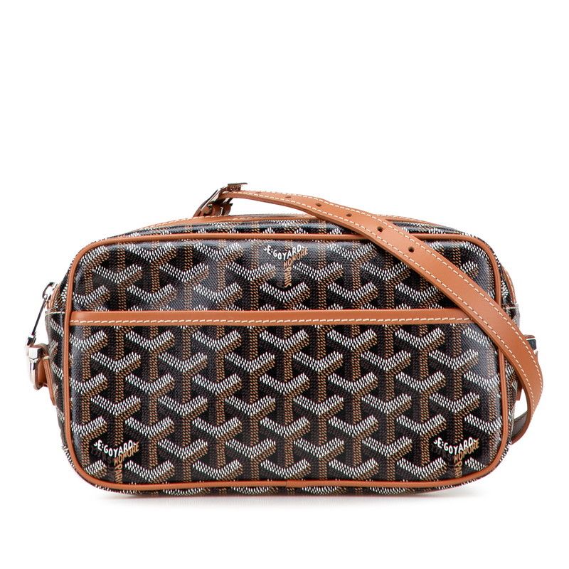 Goyard Cupveil PM Brown Black PVC Leather Women's Goyard