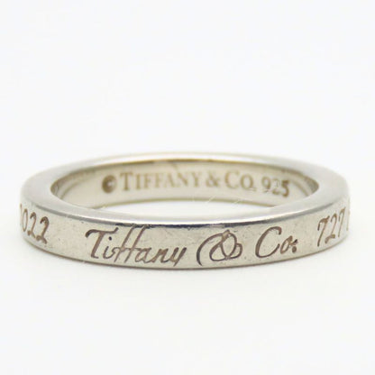 Tiffany & Co Ring / Ring Notes Narrow New York 925 Silver Approx 3.1g Silver