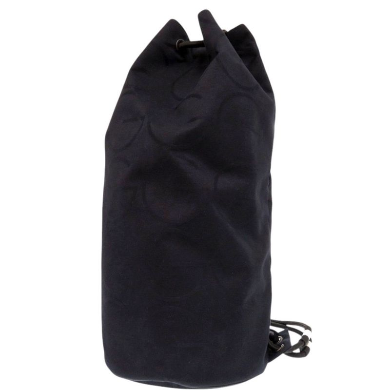 Gucci Bon Sac Drawstring 123438 Canvas Black Shoulder Bag Black 0641 Gucci