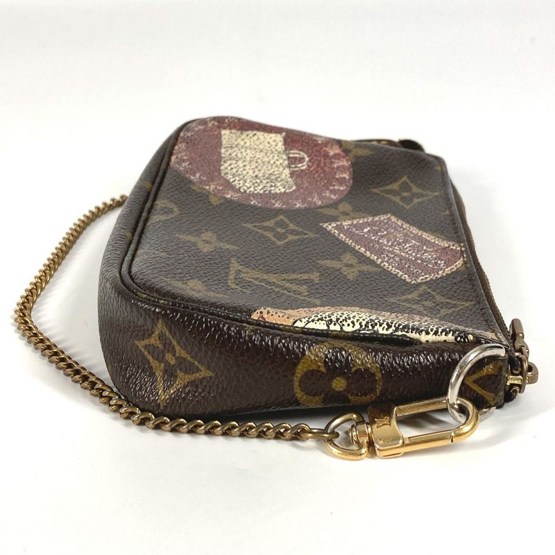 Louis Vuitton Shoulder Bag Mini Pochette Accessoire M95804 Monogram Canvas Brown
