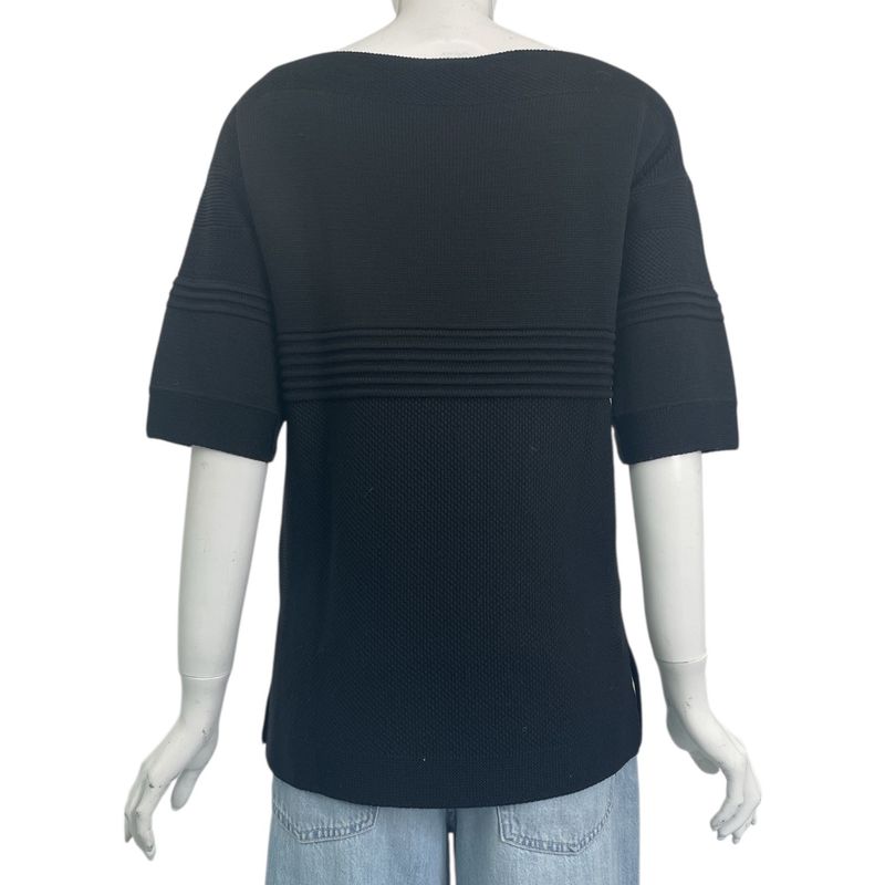 Hermes T-shirt Top Knit Wool Black