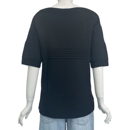 Hermes T-shirt Top Knit Wool Black