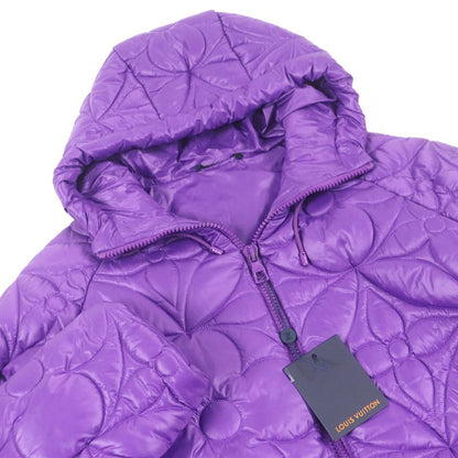 Louis Vuitton 22AW Hmb47w Monogram Flower Hooded Quilted Jacket Blouson Purple