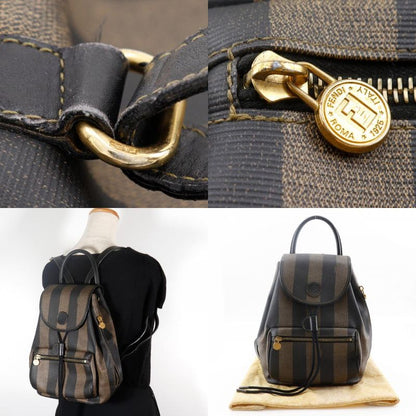 Fendi Pecan PVC Brown Women's Backpack/daypack