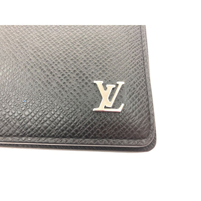 Louis Vuitton Men's Bifold Wallet Taiga Portefeuille Multiple M30295 Black