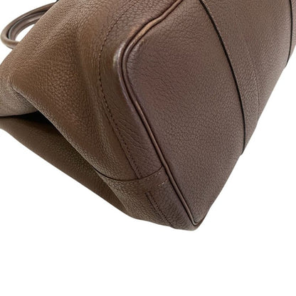 Hermes Garden Party MM Etape Leather Tote Bag Brown Ladies Brand